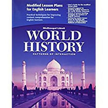 Paperback McDougal Littell World History: Patterns of Interaction: Modified Lesson Plans for English Learners Grades 9-12 Book