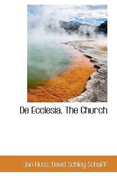 Hardcover De Ecclesia. The Church Book