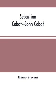 Paperback Sebastian Cabot--John Cabot Book