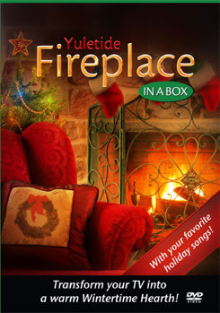 DVD Yuletide Fireplace in a Box Book