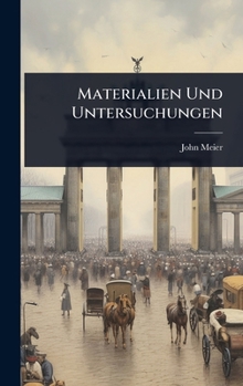Hardcover Materialien Und Untersuchungen [German] Book