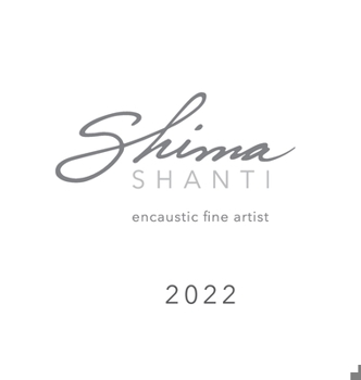 Hardcover Shima Shanti, Encaustic Fine Artist Book