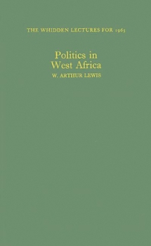 Hardcover Politics in West Africa. Book