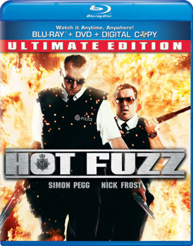 Hot Fuzz DVDs and Blu-rays