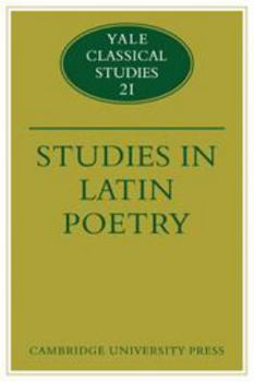 Hardcover Studies in Latin Poetry Book