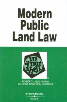 Paperback Modern Public Land Law in a Nutshell Book