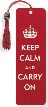 Keep Calm and Carry on Beaded Bookmark