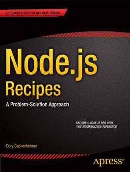 Paperback Node.Js Recipes: A Problem-Solution Approach Book