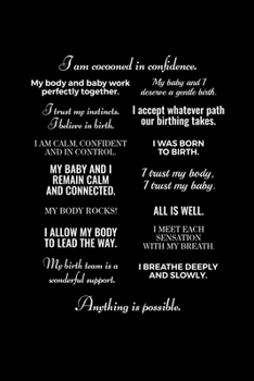 Paperback I am Cocooned in Confidence: Graph Paper Journal / Notebook / Diary Gift - 6"x9" - 120 pages - Graph Paper - 5mm x 5mm - Matte Cover Book