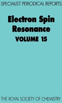 Hardcover Electron Spin Resonance: Volume 15 Book