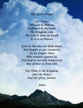 The Lord's Prayer: Large Lined Journal 8.5 x 11 Mountain Cover