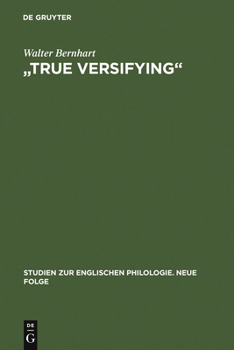 Hardcover "True Versifying" [German] Book