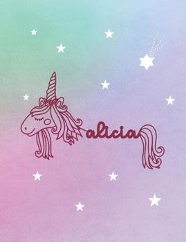 Alicia: Unicorn Name Notebook