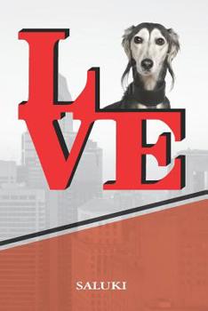 Paperback Saluki: Dog Love Park Isometric Dot Paper Notebook Book Is 120 Pages 6x9 Book