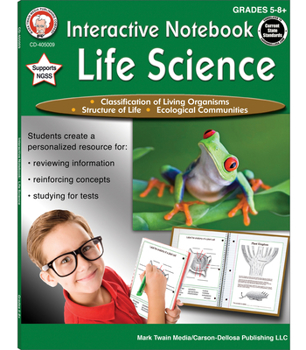 Paperback Interactive Notebook: Life Science, Grades 5 - 8 Book