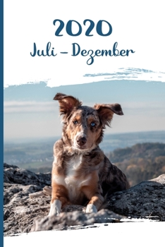 Kalender 2020: Australian Shepherd Hunde Tageskalender 2. Halbjahr Juli Dezember ca DIN A5 weiß über 190 Seiten (German Edition)