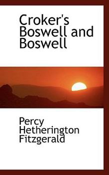 Paperback Croker's Boswell and Boswell Book