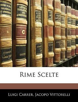 Paperback Rime Scelte [Italian] Book