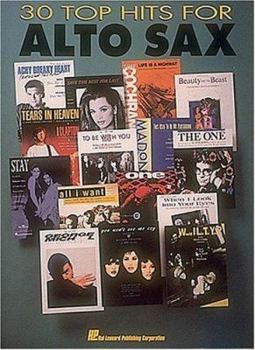 Paperback 30 Top Hits - Alto Sax Book