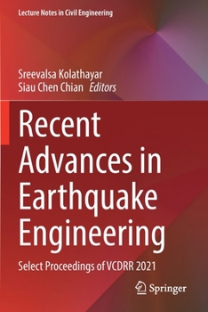 Paperback Recent Advances in Earthquake Engineering: Select Proceedings of Vcdrr 2021 Book