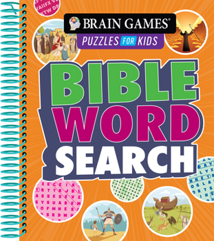 Spiral-bound Brain Games Puzzles for Kids - Bible Word Search (Ages 5 to 10) Book