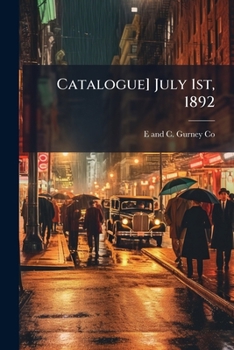 Paperback Catalogue] July 1st, 1892 Book