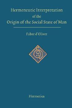 Paperback Hermeneutic Interpretation of the Origin of the Social State of Man Book