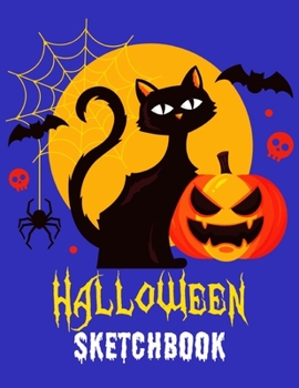 Paperback Halloween sketchbook: Happy Halloween: sketchbook to Sketching & Drawing Halloween Characters and Halloween decorations, Sketchbook to Draw Book