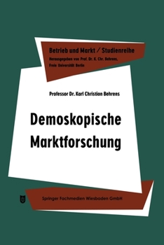 Paperback Demoskopische Marktforschung [German] Book
