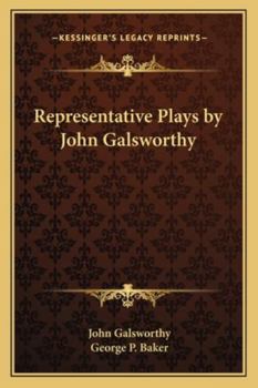 Paperback Representative Plays by John Galsworthy Book