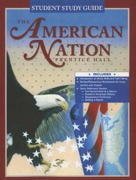 Paperback The American Nation: Student Study Guide Book