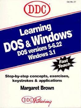 Paperback Learning DOS and Windows [With CDROM] Book