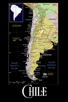 Paperback Chile: Map of Chile Notebook Book