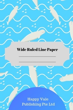 Paperback Cute Dolphin Theme Wide Ruled Line Paper Book