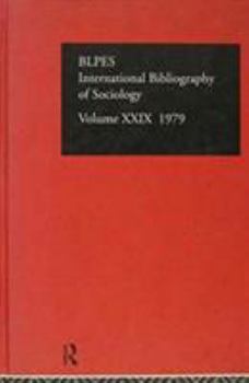 Hardcover Ibss: Sociology: 1979 Vol 29 Book