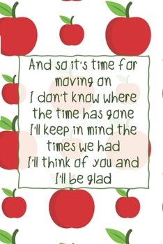 Thank You Teacher Appreciation Journal: A Blank Lined Mind Map Notebook, Perfect For Co-Teacher Gifts For Women And Men With An Original Rhyming Poem On The Beautifully Designed Red Apple Cover