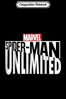 Paperback Composition Notebook: Marvel Spider-Man Unlimited Title Logo Graphic Journal/Notebook Blank Lined Ruled 6x9 100 Pages Book