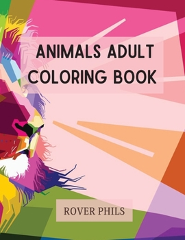 Paperback Animals Adult Coloring Book