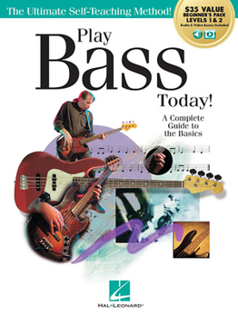 Paperback Play Bass Today! All-In-One Beginner's Pack Includes Book 1, Book 2, Online Audio & Video Book