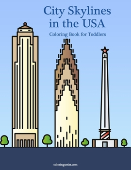 Paperback City Skylines in the USA Coloring Book for Toddlers Book