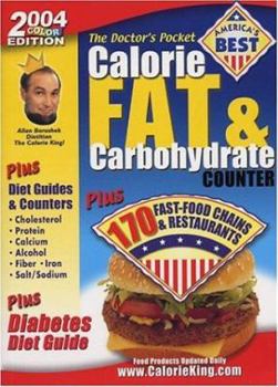 Paperback The Doctor's Pocket Calorie, Fat & Carbohydrate Counter Book