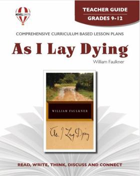 Paperback As I Lay Dying - Teacher Guide by Novel Units Book