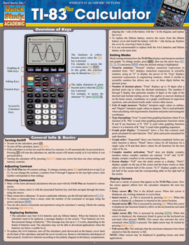 Cards Ti-83 Plus Calculator Book