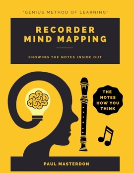 Paperback Recorder Mind Mapping: A Mnemonically Color-Coded Recorder Fingering Chart Book: With Unique Player's Eye View Book