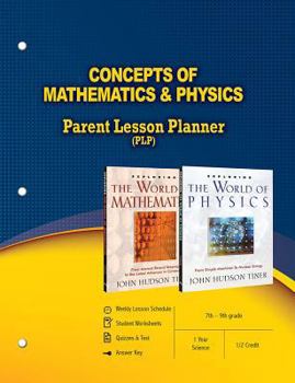 Paperback Concepts of Mathematics & Physics Parent Lesson Planner Book