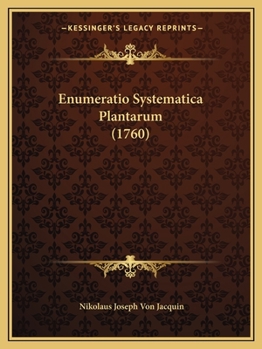 Paperback Enumeratio Systematica Plantarum (1760) [Latin] Book