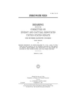 Paperback Energy-water nexus Book