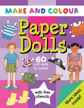 Paperback Make and Colour Paper Dolls Book
