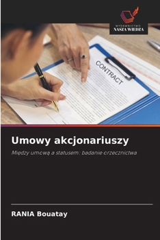 Paperback Umowy akcjonariuszy [Polish] Book