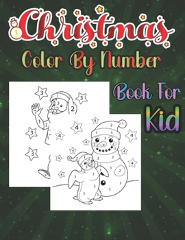 Paperback Christmas Color By Number Book For Kid Book